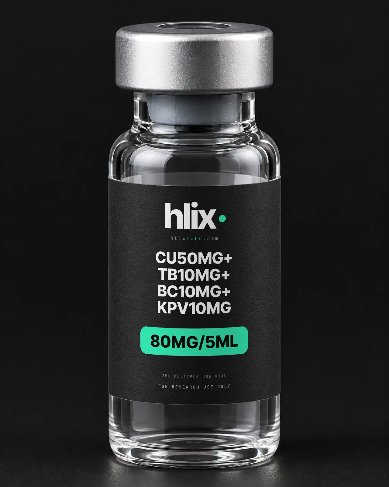 CU50mg+TB10mg+BC10mg+KPV10mg 80mg research vial